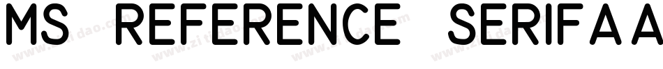 MS Reference Serif字体转换